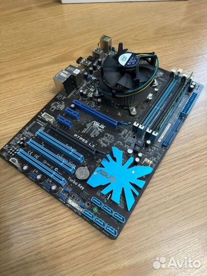 Материнская плата Asus p7p55 lx + проц + озу