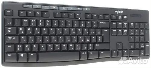 Клавиатура Logitech Keyboard K200, чёрная