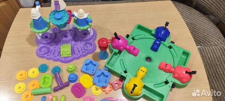 Фабрика мороженого play doh и веселые бегемотики