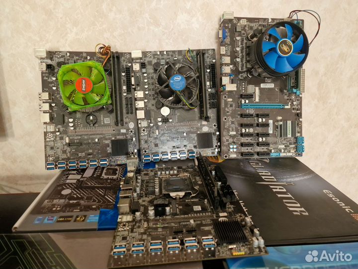 Материнские платы на 12 видеокарт