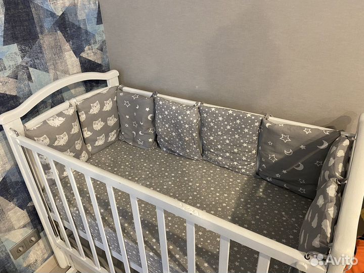 Бортики в детскую кроватку
