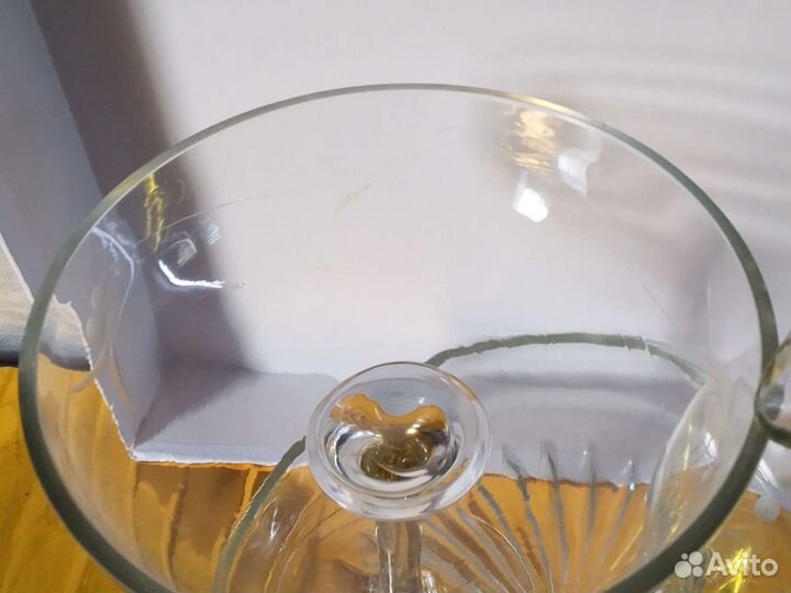 Набор из 60-х, вазы цветное стекло. Винтаж