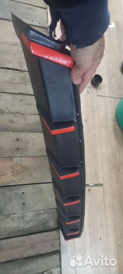 Задний фартук переделаный под бампер акцент