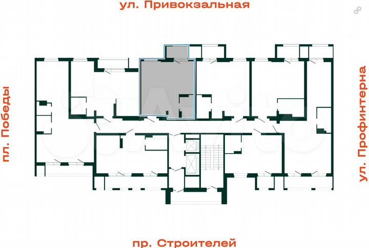 1-к. квартира, 46,6 м², 14/17 эт.