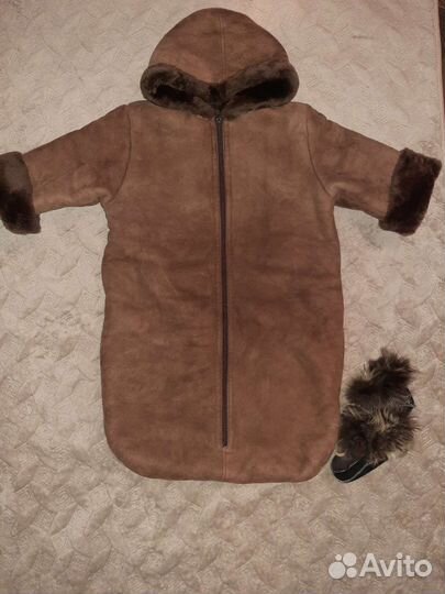 Конверт в коляску на выписку зимний