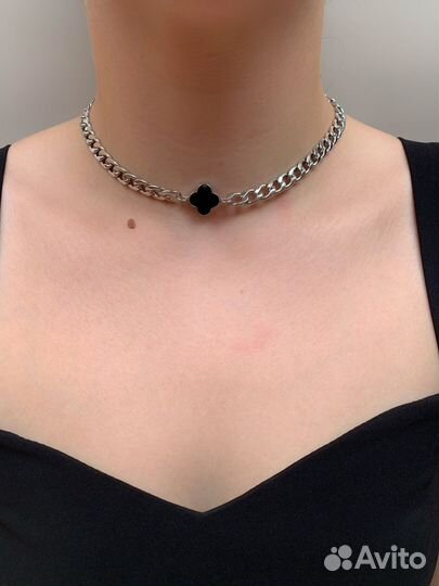 Комплект женских украшений чокер-цепь+браслет