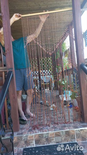 Деревянная занавеска