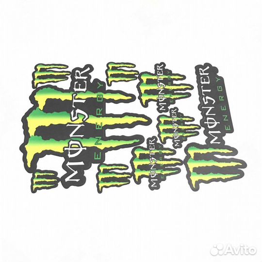 Наклейки monster energy 30x45