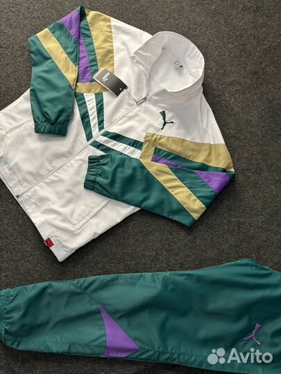 Спортивный костюм Puma белый в стиле ретро из 80х