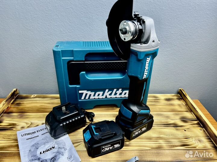 Аккумуляторная ушм болгарка makita