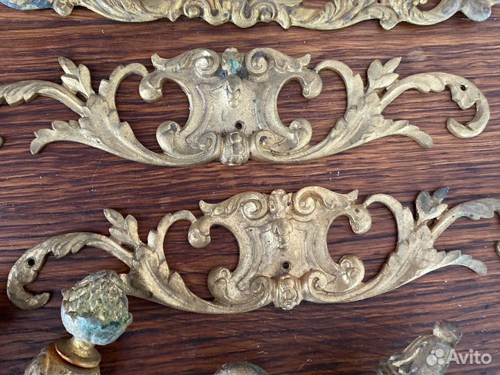 Антикварная бронза. Мебельная фурнитура. Франция
