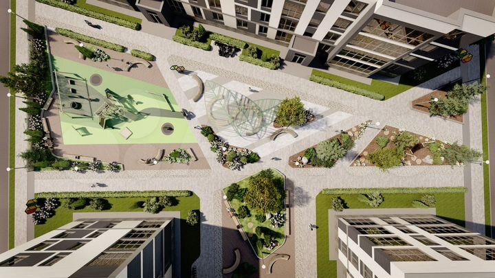 2-к. квартира, 61,7 м², 2/4 эт.