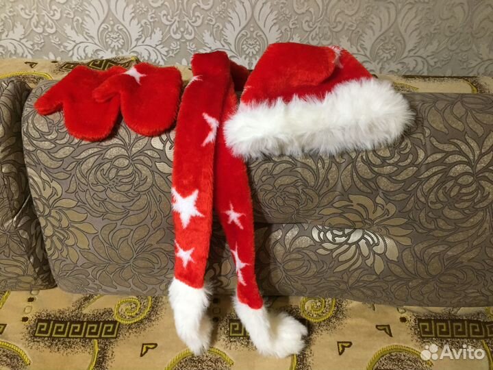 Костюм деда Мороза для мальчика 128