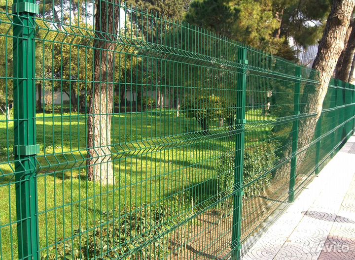 Забор из 3D сетки под ключ + Установка + Доставка