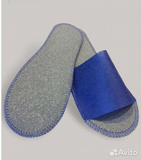 Тапочки одноразовые стандарт лайт синие и белые