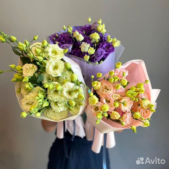 Букеты из Эустомы. Быстрая Доставка