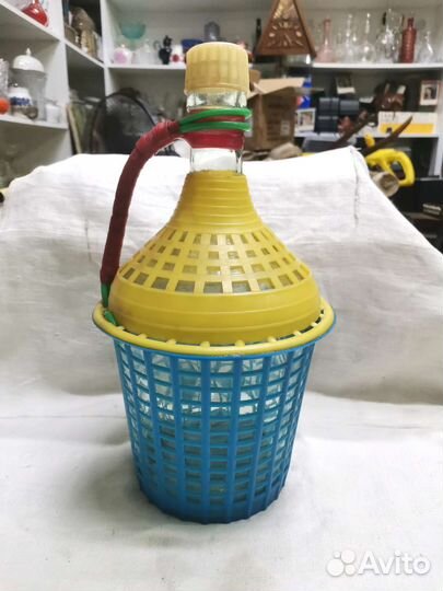 Бутыль Кувшин в оплётке СССР