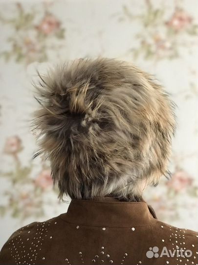 Шапка из натурального меха и шерсти