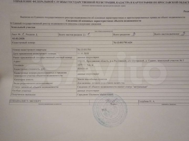 Участок 20 сот. (СНТ, ДНП)