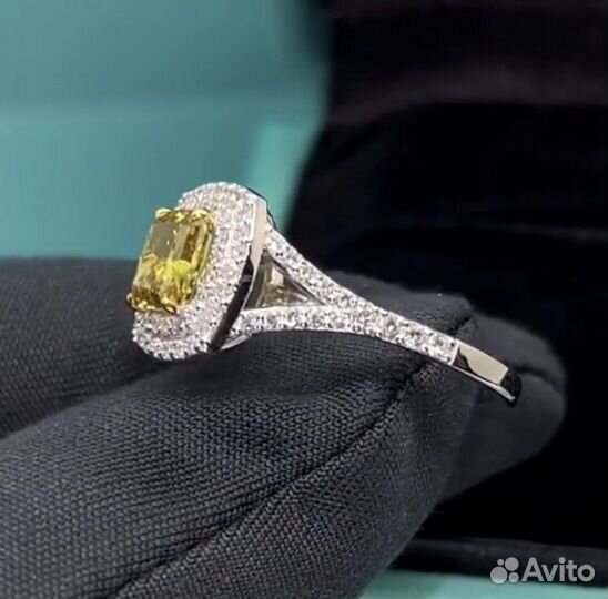 Tiffany & Co Кольцо перстень желтый бриллиант GIA