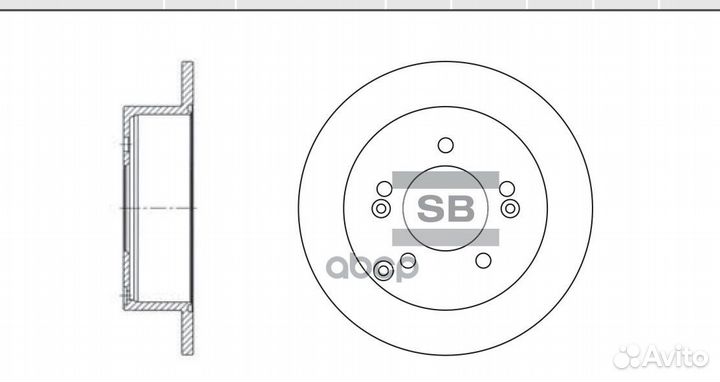 Диск тормозной SD1024 Sangsin brake