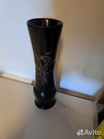 Вазочка старинная папье маше