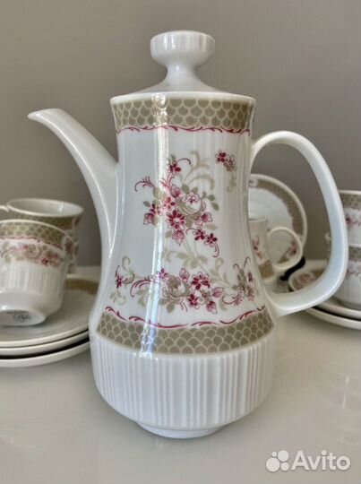 Сервиз кофейный Inglazur Colditz гдр