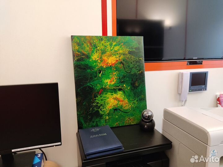 Картина акрил абстракция 40х50