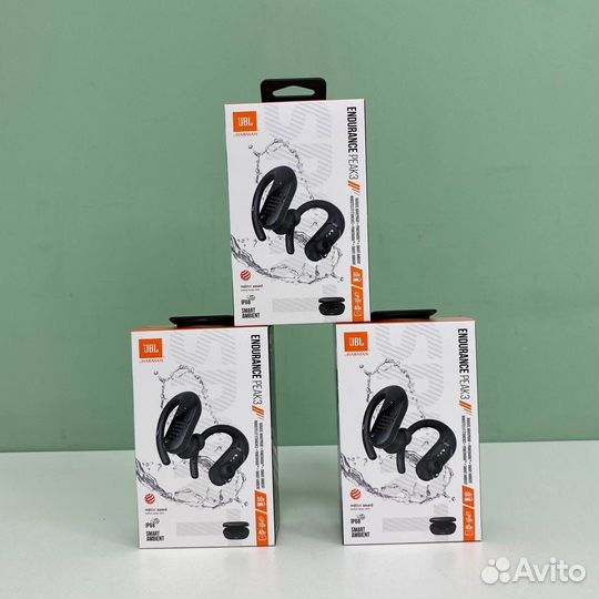 JBL Endurance Peak 3 TWS, черный