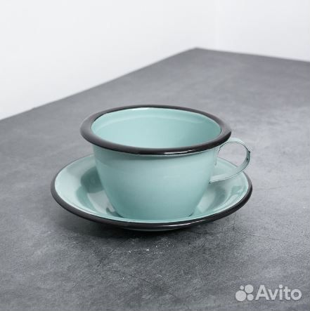 Эмалированная чайная/кофейная пара