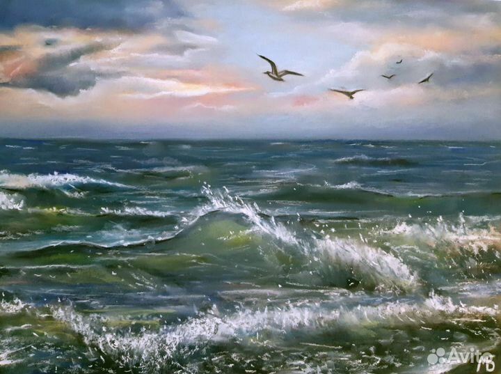 Картина с морским пейзажем 