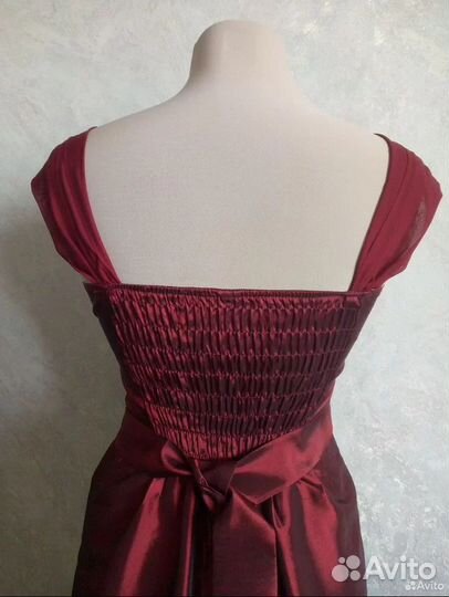 Винтажное платье 44 размер бордовое archive