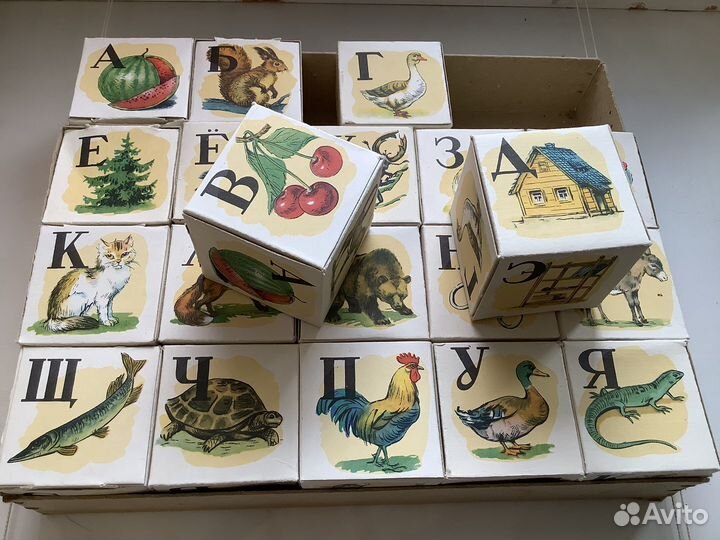 Азбука на кубиках СССР