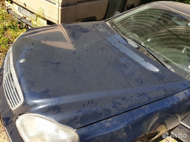 Капот мерседес w220 оригинал синий дорестайл дорес