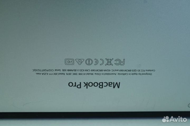 Apple MacBook Pro Retina 15,4 A1398 (Mid-2014)