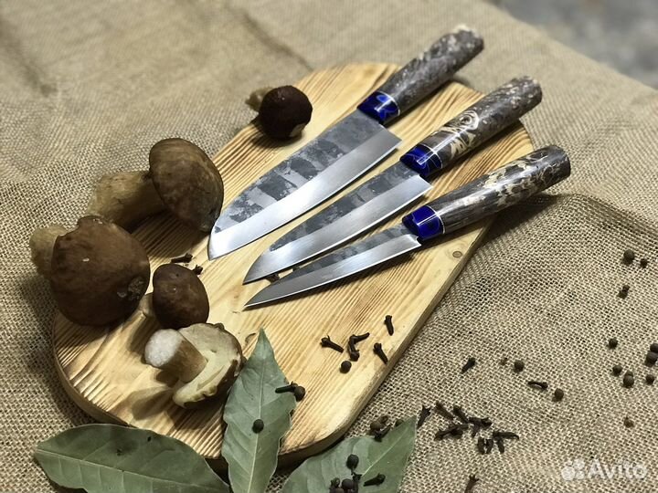 Набор кухонных ножей ручной работы
