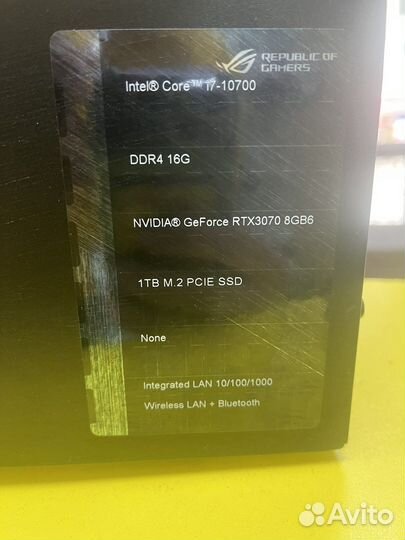 Asus rogstrix GT15CK-RU032T(l43)