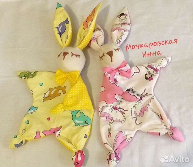 Комфортер сплюшка зайка новорождённым игрушка