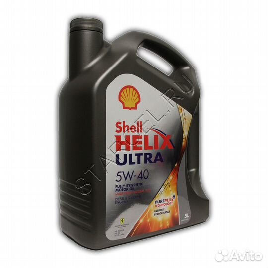 Масло моторное shell helix ultra 5W-40 5л