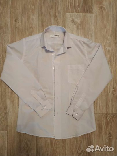 Рубашка белая,школьная,рост 146,34 размер