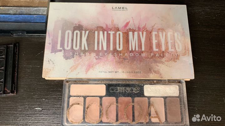 Палетки тени для век