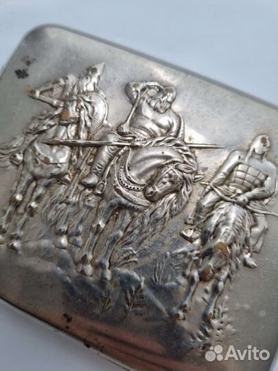 Портсигар СССР Три богатыря