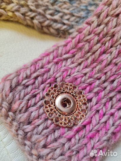 Чепчик вязаный женский меланж