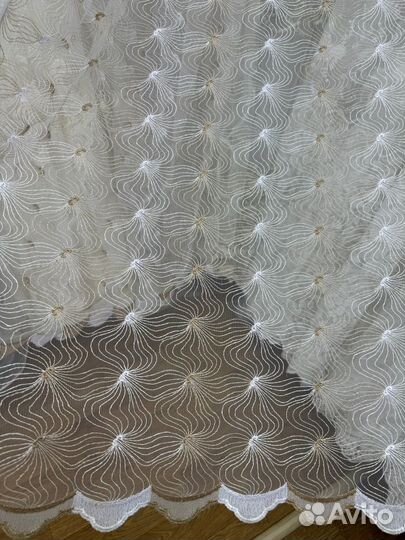 Тюль турция с вышивкой. Новый
