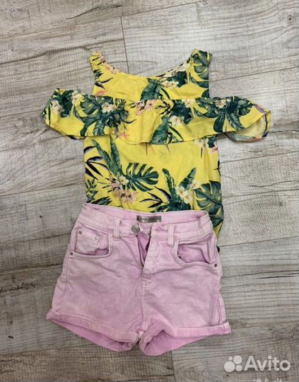 Одежда летняя для девочки пакетом zara hm