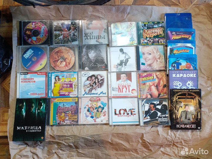 Диски музыка, фильмы.цена за всё