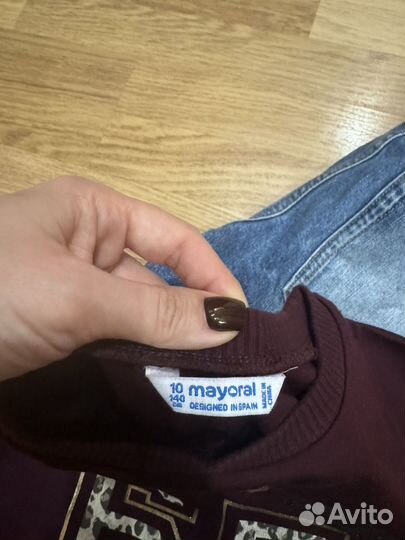 Кофта mayoral джинсы guliver 140