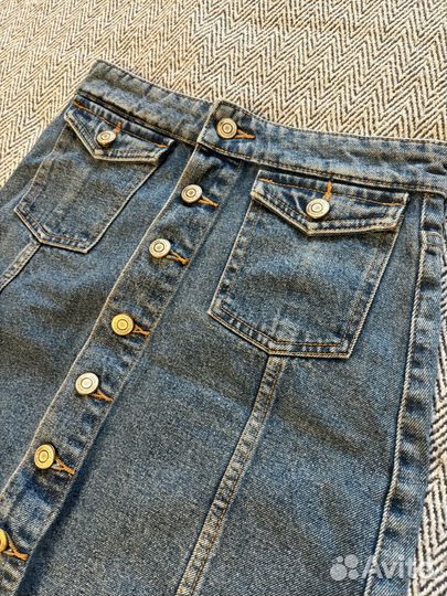 Юбка джинсовая xs