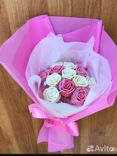 Съедобные букеты из шоколада