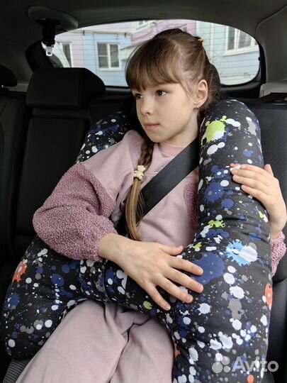 Подушка в машину для детей в дорогу в путешествие